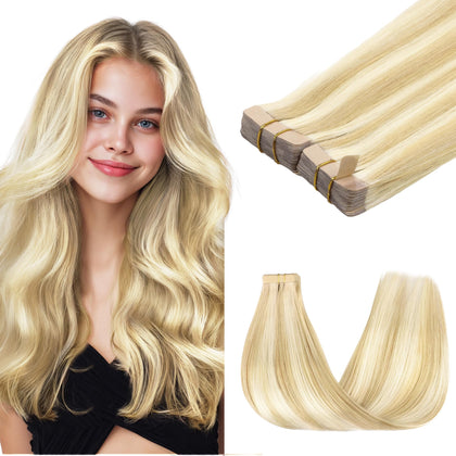 GOO GOO Tape in Hair Extensions 18inch 100g front view
