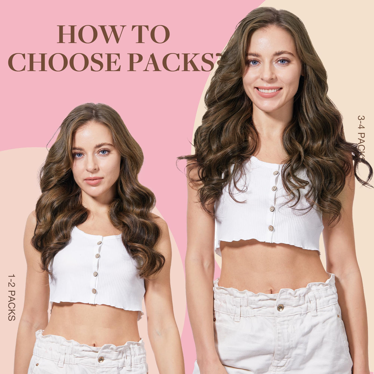 GOO GOO Tape in Hair Extensions 1B/6/1B Balayage in use