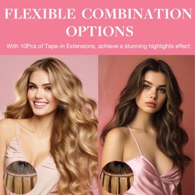 GOO GOO Tape in Hair Extensions 1C Mocha Brown packaging