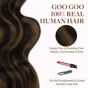GOO GOO Tape in Hair Extensions 2/6/2 Balayage colour gradient