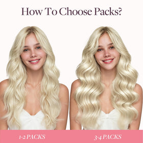 GOO GOO Tape in Hair Extensions 20 pieces display