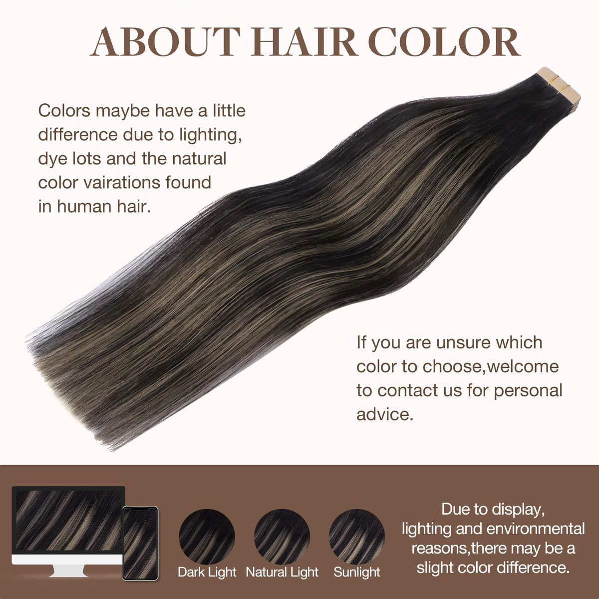GOO GOO Tape in Hair Extensions 20pcs display