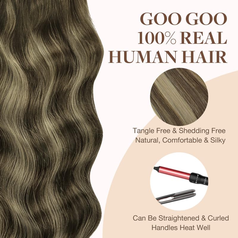 GOO GOO Tape in Hair Extensions 22 Inch with colour variations