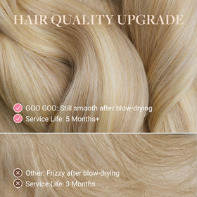 GOO GOO Tape in Hair Extensions 24inch Platinum Blonde packaging