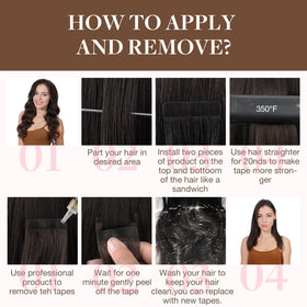 GOO GOO Tape in Hair Extensions 40pcs display