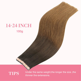 GOO GOO Tape in Hair Extensions 40pcs displayed on a flat surface