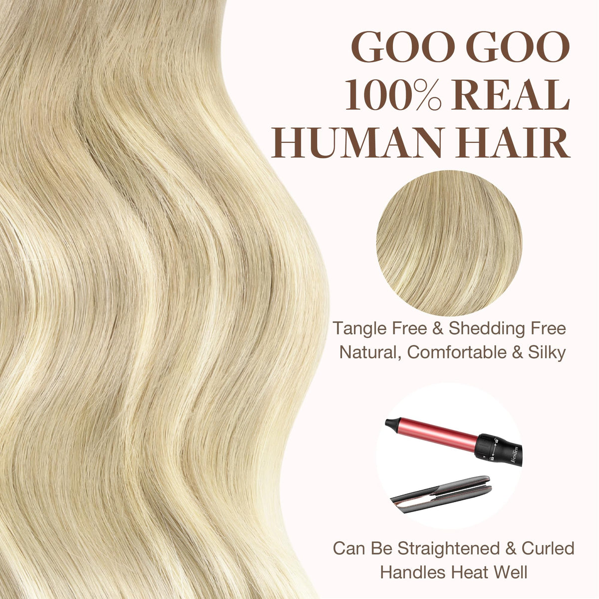 GOO GOO Tape in Hair Extensions 40pcs pack display