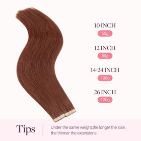 GOO GOO Tape in Hair Extensions 40pcs packaging