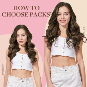 GOO GOO Tape in Hair Extensions 40pcs showing tape application