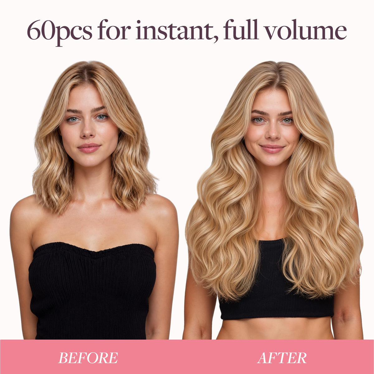 GOO GOO Tape in Hair Extensions 60A Platinum Blonde close-up of hair texture