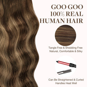 GOO GOO Tape in Hair Extensions after styling