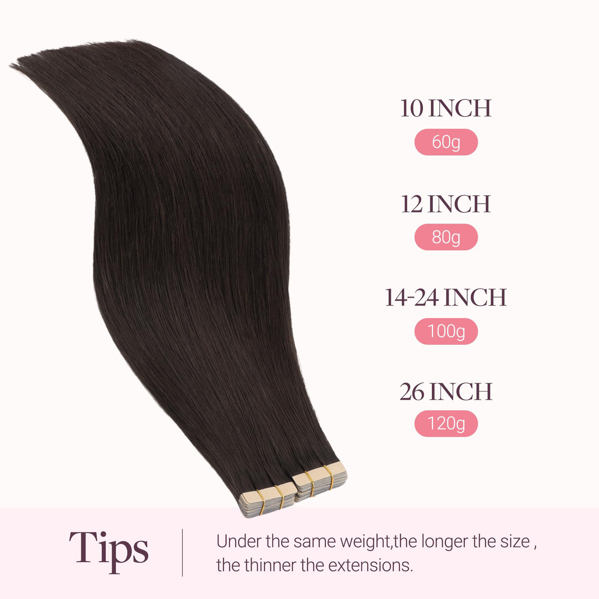 GOO GOO Tape in Hair Extensions application process