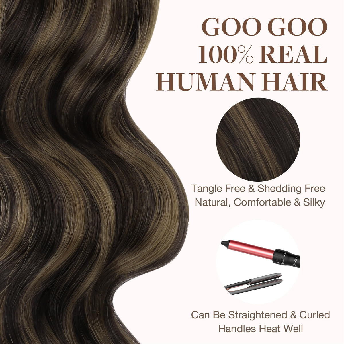 GOO GOO Tape in Hair Extensions application process