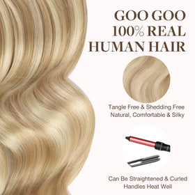 GOO GOO Tape in Hair Extensions application process demonstration