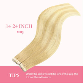 GOO GOO Tape in Hair Extensions back view
