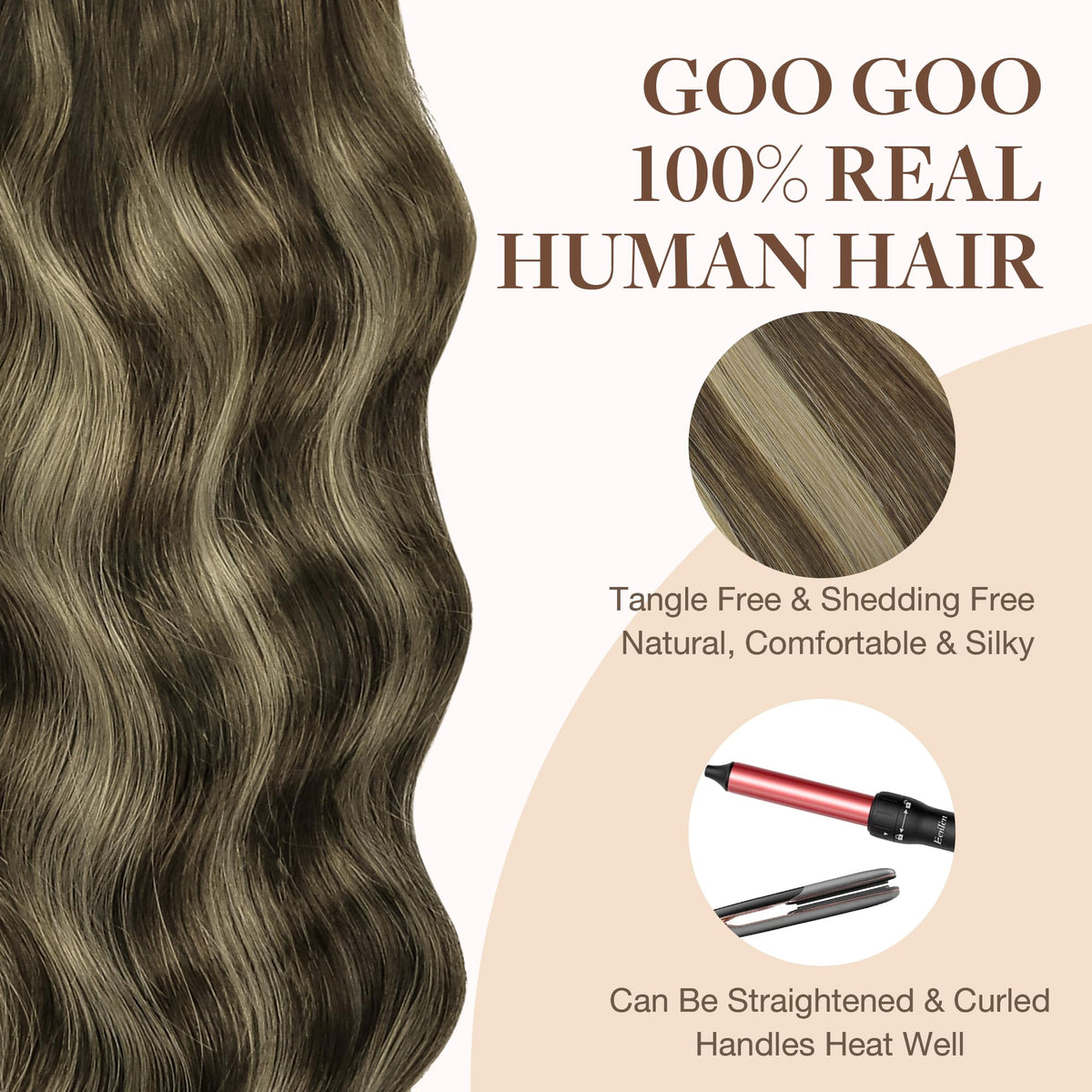 GOO GOO Tape in Hair Extensions colour match service