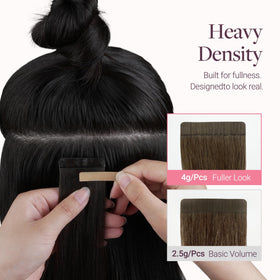 GOO GOO Tape in Hair Extensions colour match service example