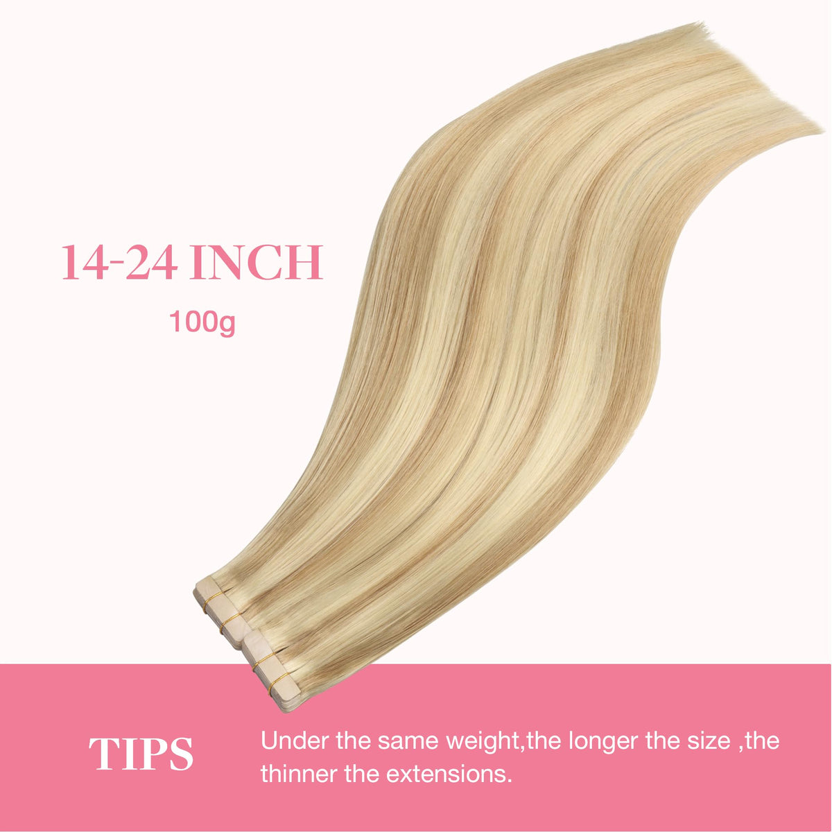 GOO GOO Tape in Hair Extensions colour match service example