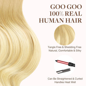 GOO GOO Tape in Hair Extensions colour match service example