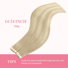 GOO GOO Tape in Hair Extensions colour matching service example