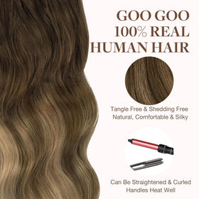 GOO GOO Tape in Hair Extensions colour options displayed