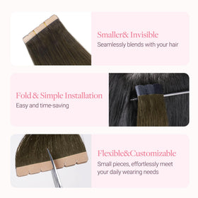 GOO GOO Tape in Hair Extensions cut-to-fit tape sections