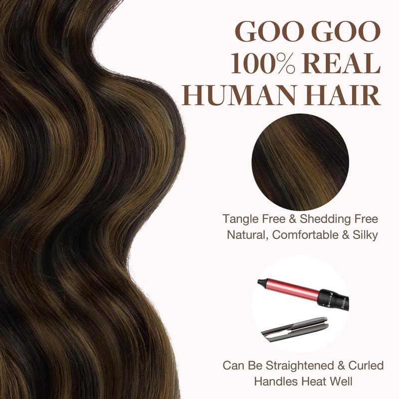 GOO GOO Tape in Hair Extensions displayed in natural light