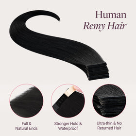 GOO GOO Tape in Hair Extensions displayed on a flat surface