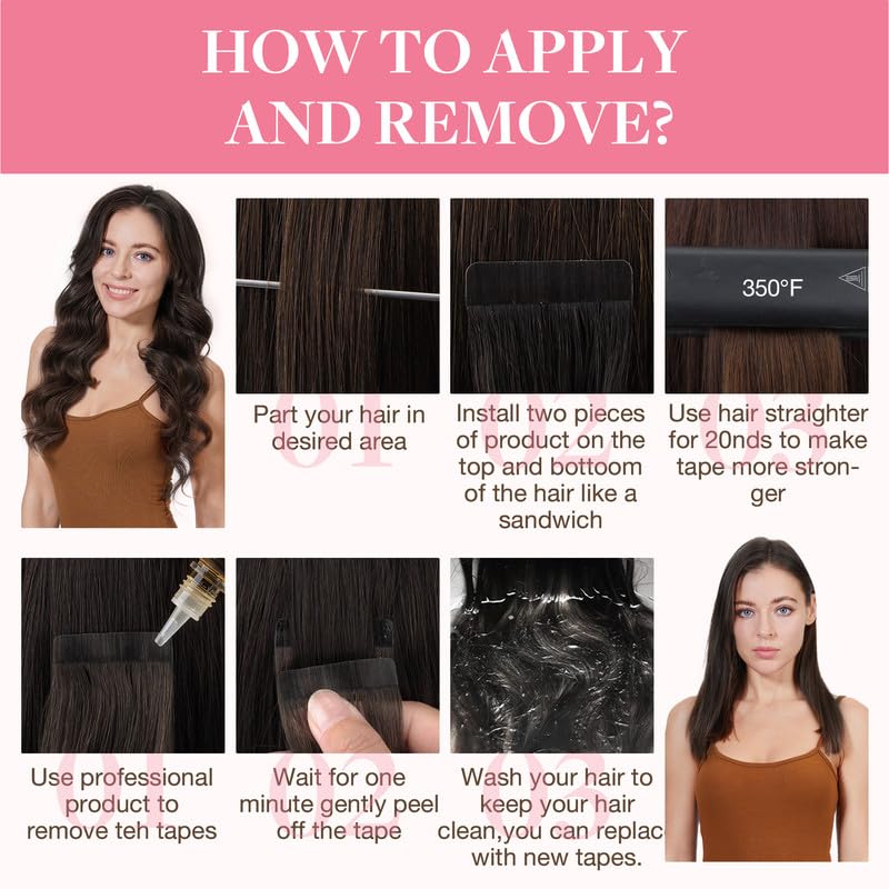 GOO GOO Tape in Hair Extensions displayed on a flat surface