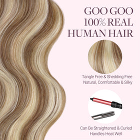 GOO GOO Tape in Hair Extensions displayed on a mannequin