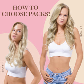 GOO GOO Tape in Hair Extensions displayed with hair styling tools