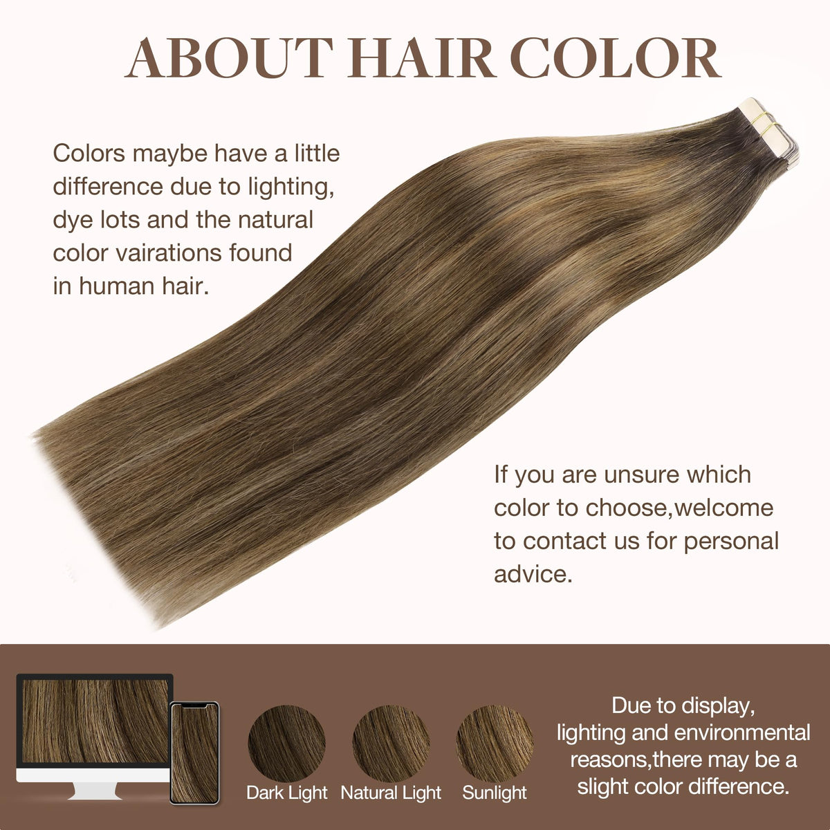 GOO GOO Tape in Hair Extensions displayed with styling tools