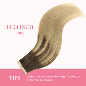 GOO GOO Tape in Hair Extensions displayed with styling tools