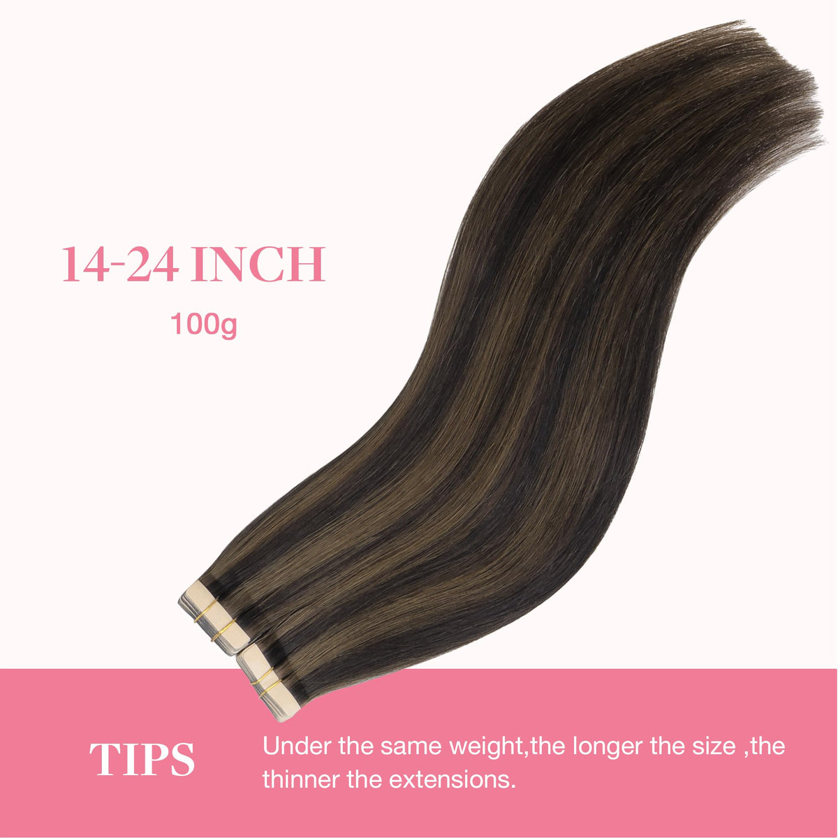 GOO GOO Tape in Hair Extensions in a bathroom setting
