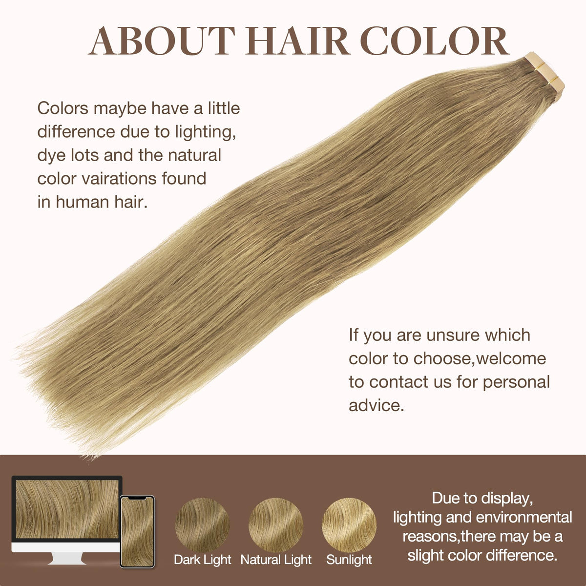 GOO GOO Tape in Hair Extensions in different lengths