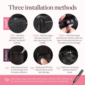 GOO GOO Tape in Hair Extensions in different shades