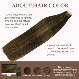 GOO GOO Tape in Hair Extensions in natural light
