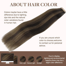 GOO GOO Tape in Hair Extensions in natural light