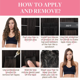 GOO GOO Tape in Hair Extensions in natural light