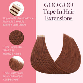 GOO GOO Tape in Hair Extensions length comparison
