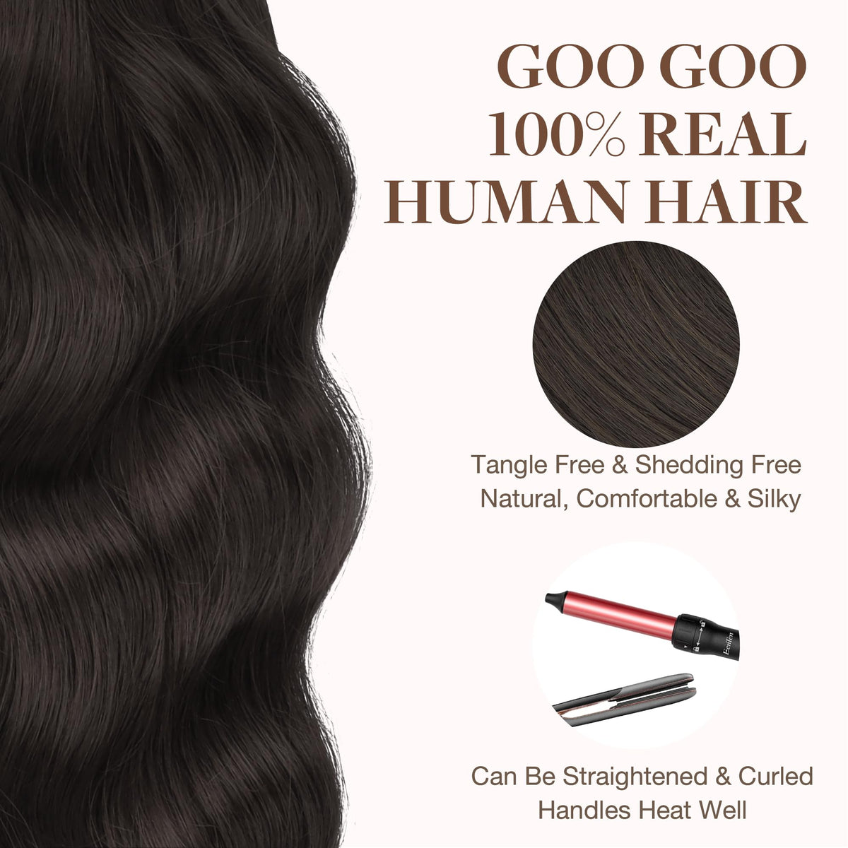 GOO GOO Tape in Hair Extensions length comparison