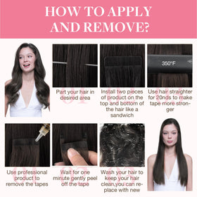 GOO GOO Tape in Hair Extensions on a model