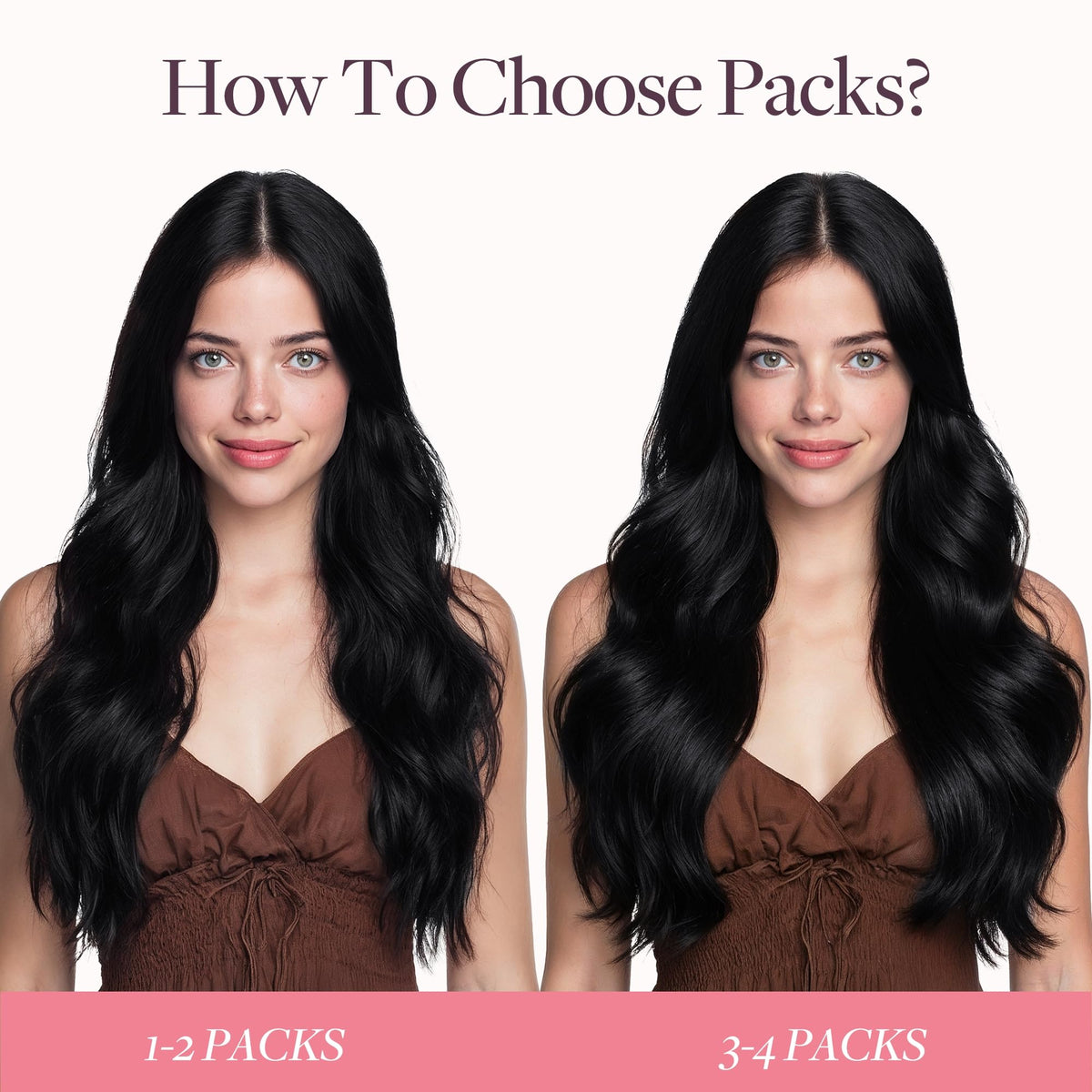 GOO GOO Tape in Hair Extensions on a model