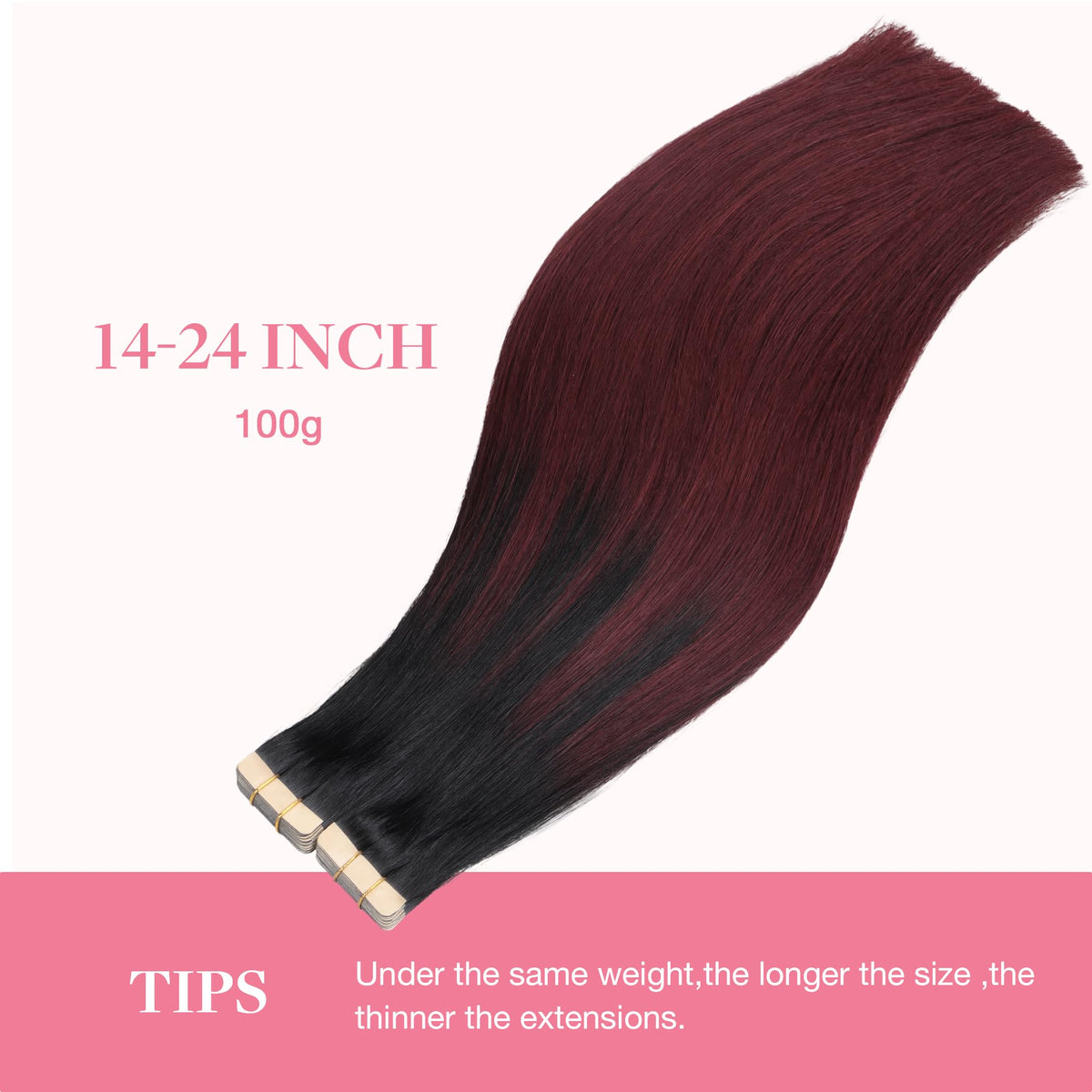 GOO GOO Tape In Hair Extensions on a model showcasing natural blend