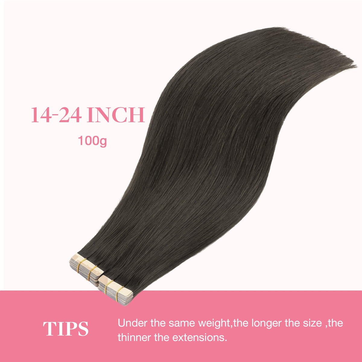 GOO GOO Tape in Hair Extensions packaging with 40 pieces