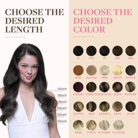 GOO GOO Tape in Hair Extensions showing application process
