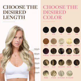 GOO GOO Tape in Hair Extensions showing application process