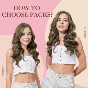 GOO GOO Tape in Hair Extensions showing colour blend