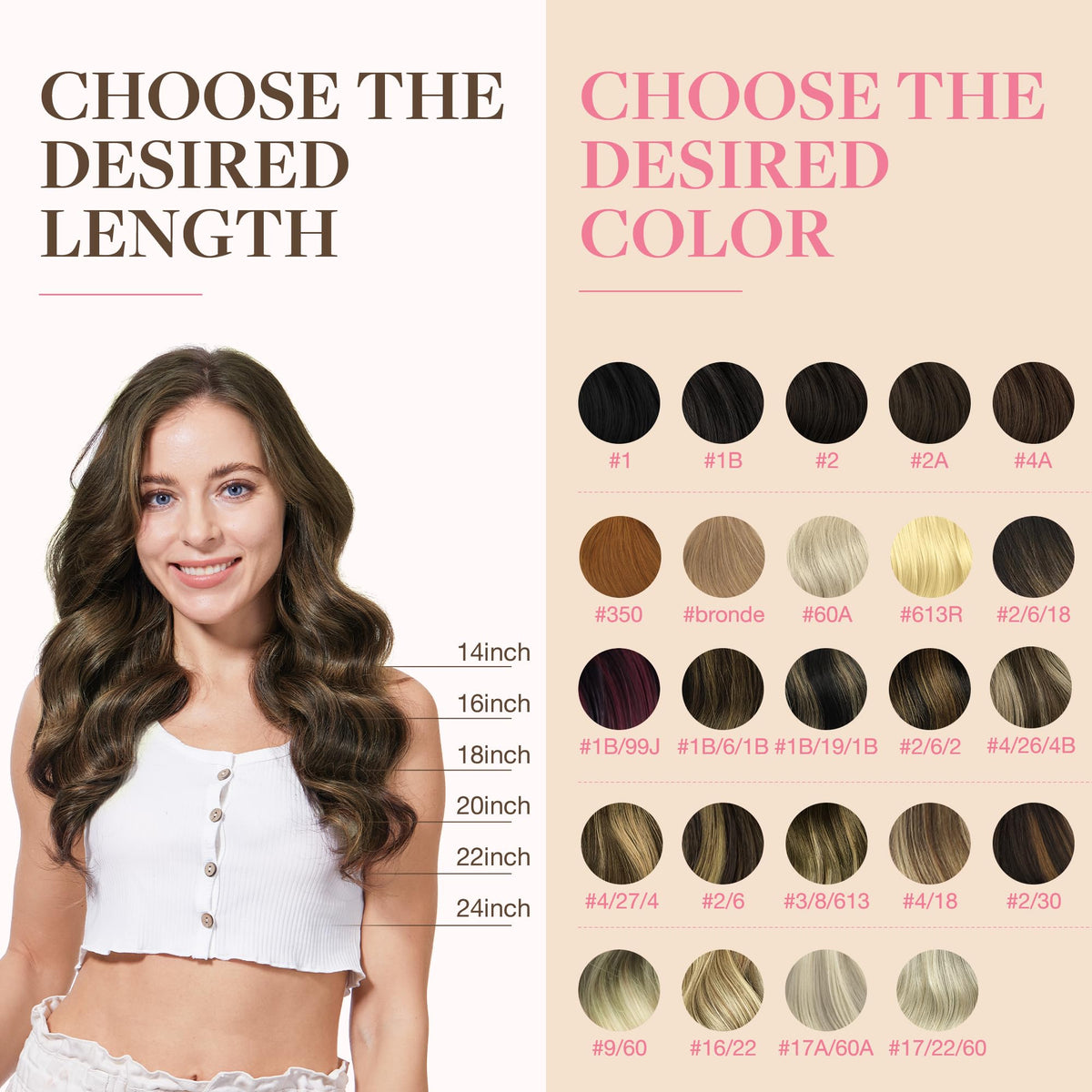 GOO GOO Tape in Hair Extensions showing installation process