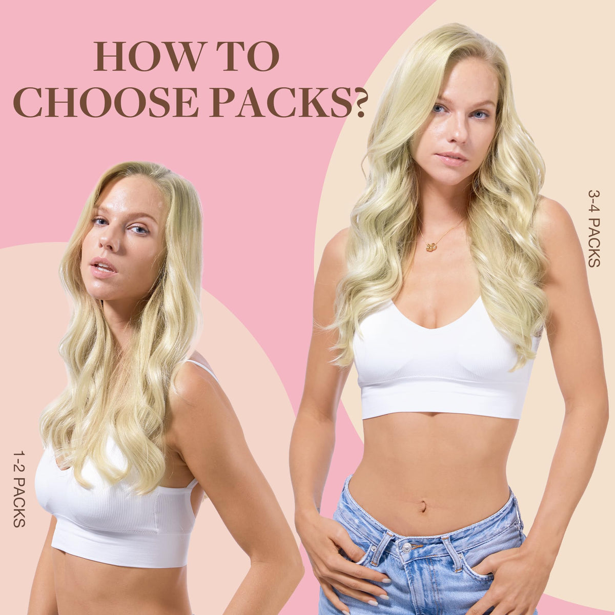 GOO GOO Tape in Hair Extensions showing silky straight texture